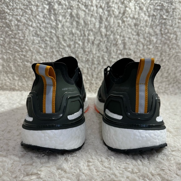 Adidas Men's ULTRABOOST C.RDY DNA Black/Grey/Orange Waterproof Running Shoes - Picture 9 of 10